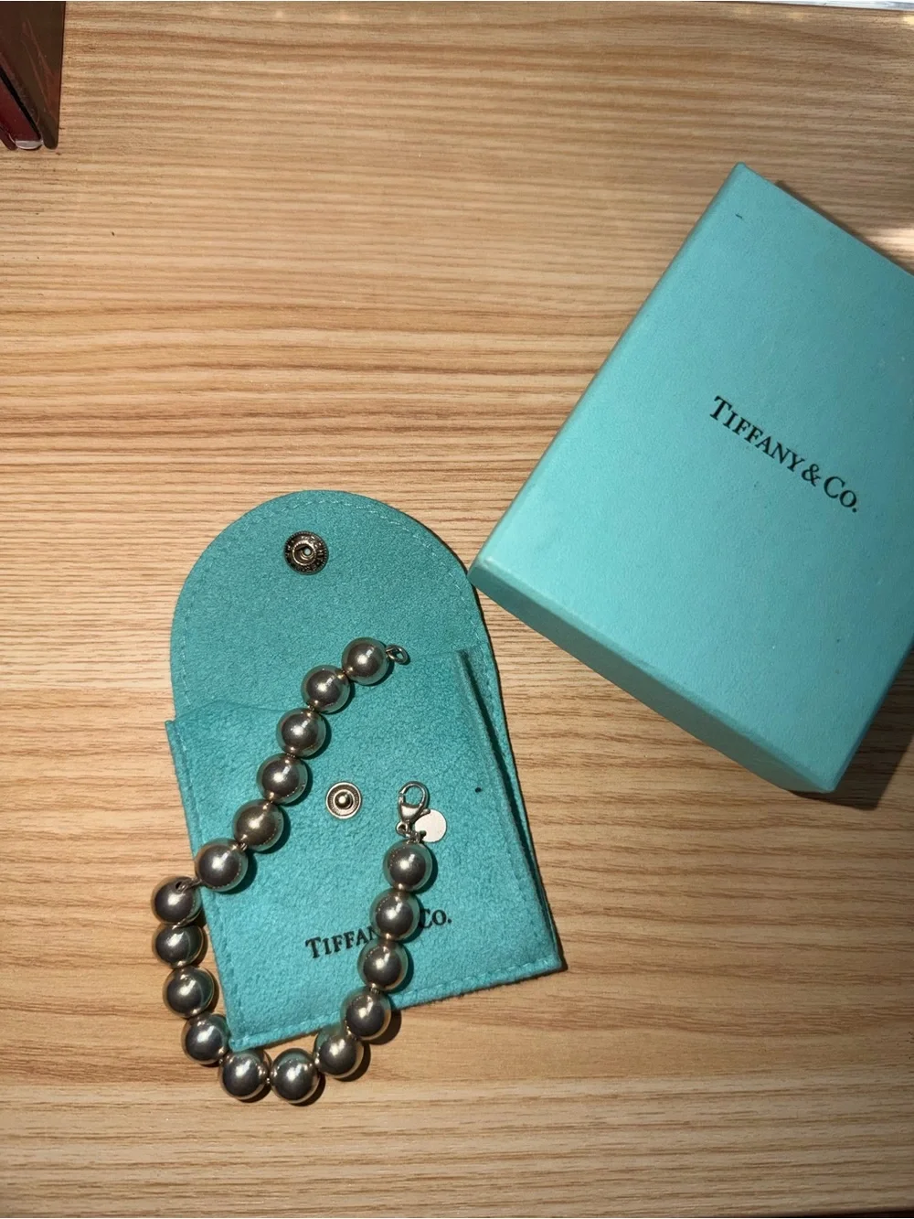 Tiffany & Co. HeadWear Ball Bracelet in Sterling Silver with Tiffany & Co. Pouch - Picture 1 of 4